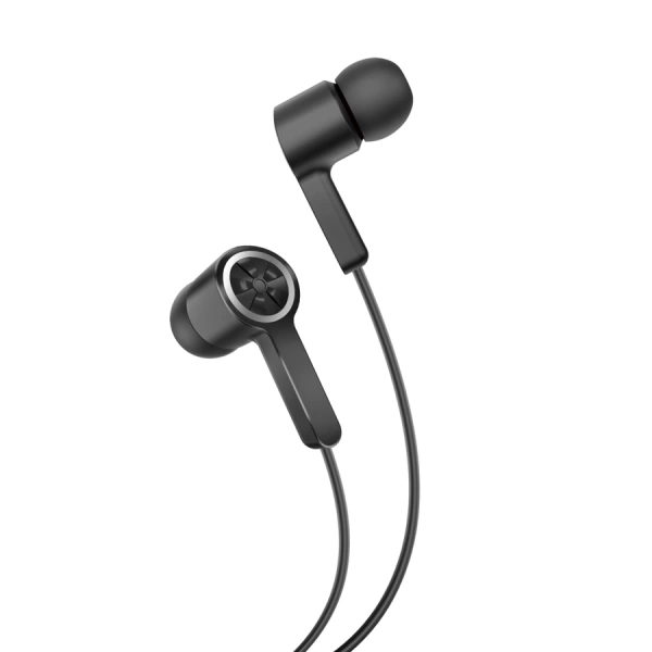 FONENG wired earphones T57 JACK 3.5MM with microphone 1.2M Black