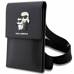 KARL LAGERFELD KLWBSAKCPMK BLACK/BLACK SAFFIO KARL & CHUPETTE HANDBAG