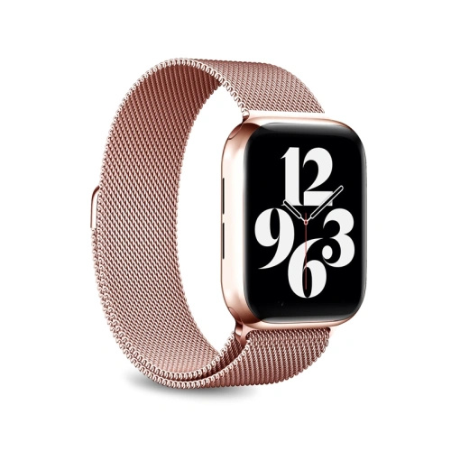 Bransoleta PURO Milanese Magnetic Band Apple Watch 4/5/6/7/SE 40/41mm (różowe złoto)