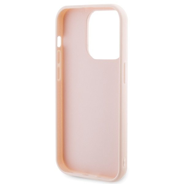 Etui Karl Lagerfeld 3D Rubber Glitter Logo na iPhone 15 Pro - różowe