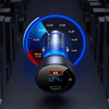Baseus USB / USB Type C car charger 65 W 5 A SCP Quick Charge 4.0+ Power Delivery 3.0 LCD screen transparent (CCKX-C0A)