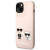 Karl Lagerfeld KLHMP14SSSKCI iPhone 14 6.1 "hardcase light pink / light pink Silicone Karl &amp; Choupette Magsafe