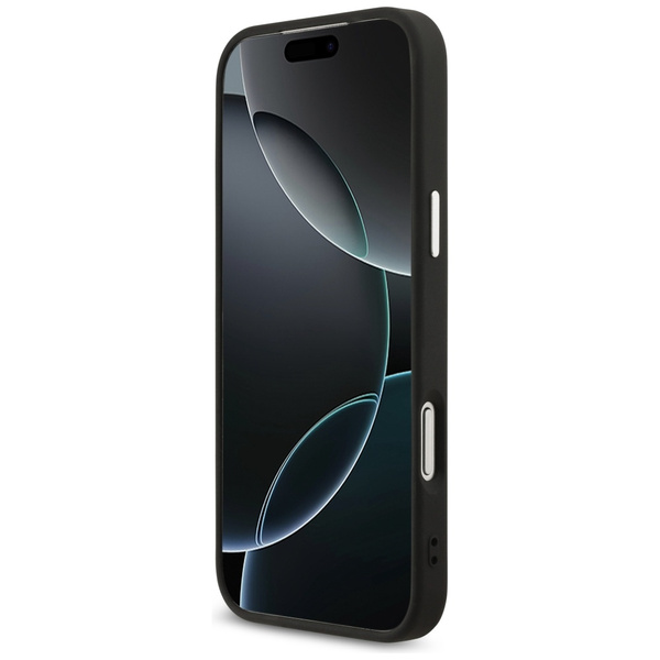 Etui Guess 4G Triangle Logo MagSafe do   iPhone 17 Pro Max czarny srebrny