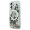 Guess GUHMP16SLFMWTE iPhone 166.1" beżowy/beige hardcase Liquid Glitter Flower MagSafe