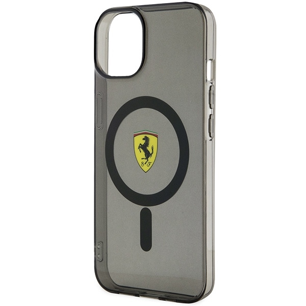 Etui Ferrari Translucent MagSafe na iPhone 14 Plus - czarne