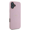 Guess GUHMP16MPGHSMMP iPhone 16 Plus6.7" różowy/pink hardcase Grained Ring MagSafe