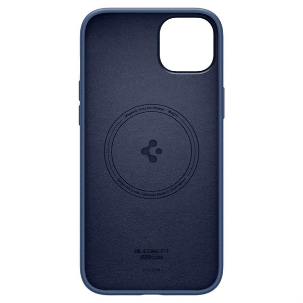 Etui Spigen Silicone Fit Mag z MagSafe na iPhone 14 Plus - niebieskie