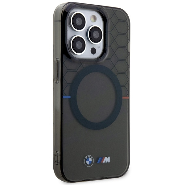 Etui BMW Pattern MagSafe na iPhone 14 Pro - szare