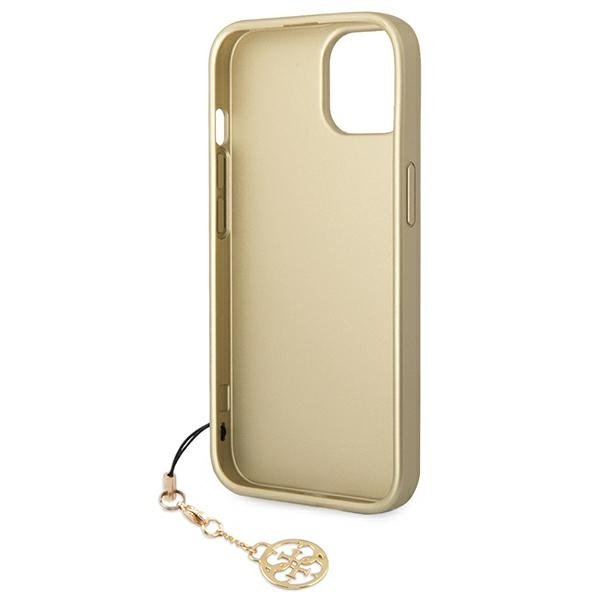 Guess GUHCP14MGF4GBR iPhone 14 Plus/ 15 Plus 6.7" brązowy/brown hardcase 4G Charms Collection