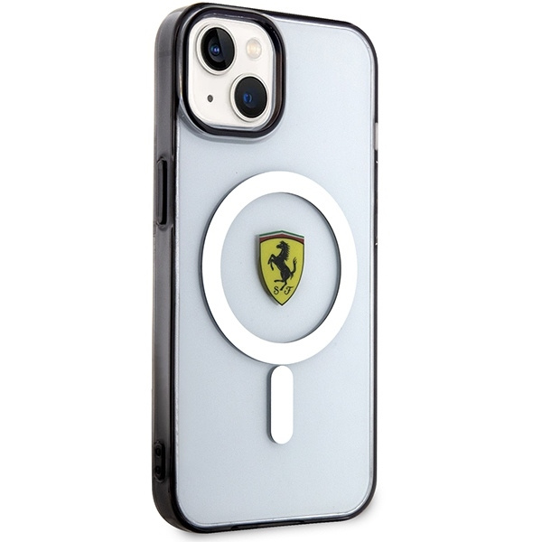 Etui Ferrari Outline MagSafe na iPhone 14 Plus - przezroczyste