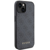 Guess GUHCP15SG4GFGR iPhone 15 / 14 / 13 6.1" szary/grey hard case 4G Metal Gold Logo