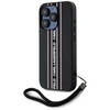 Etui Karl Lagerfeld Saffiano Athleisure  Stripes Cord do iPhone 15 Pro różowy