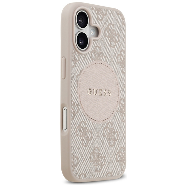 Etui Guess 4G Circle Classic Logo        MagSafe do iPhone 17 różowy