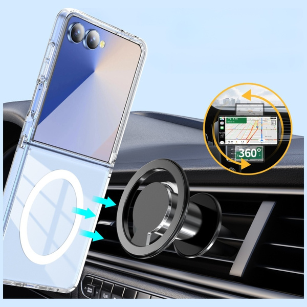 Etui Beline Clear MagSafe do Samsung     Galaxy Z Flip7 przezroczysty