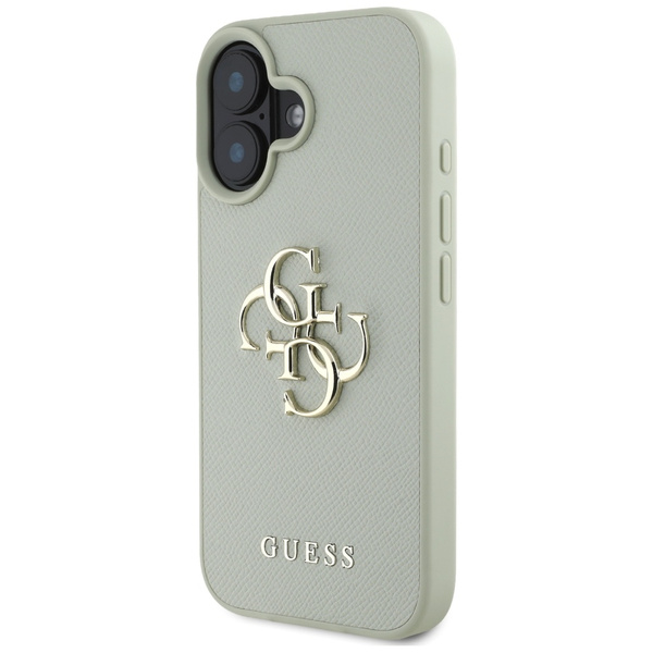 Etui Guess Grained Big 4G Logo Small     Classic Logo do iPhone 16 zielony