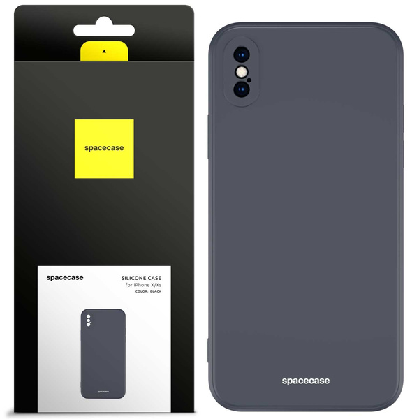 Spacecase Etui Silicone Case iPhone X/Xs black