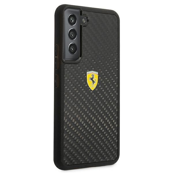 Etui Ferrari On Track Real Carbon na Samsung Galaxy S22+ - czarne