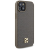 DKNY DKHMP15MPSHRPSW iPhone 15 Plus /14 Plus 6.7" brązowy/brown hardcase Leather Pattern Metal Logo MagSafe