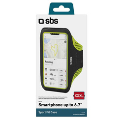 SBS - XXXL running armband for smartphones up to 6.7" with touch window