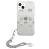 Guess GUHCP13SKSPESI iPhone 13 mini 5,4" srebrny/silver hardcase Peony Chain Collection