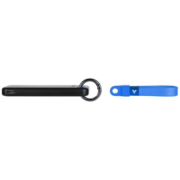 Dysk Zewnętrzny Verbatim Pocket SSD 1TB  - brelok do kluczy z kablem USB-C 3.2 gen.2 czarno-niebieski/black-blue 32191