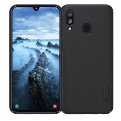NILLKIN FROSTED SHIELD WZMOCNIONE ETUI + PODSTAWKA SAMSUNG GALAXY A40 CZARNY