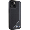 Etui BMW Perforated Twisted Line MagSafe na iPhone 15 / 14 / 13 - czarne