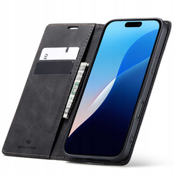 Spacecase Etui Wallet iPhone 16 black
