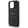 Guess GUHMP16LPSAPSMEK iPhone 16 Pro 6.3" czarny/black hardcase Saffiano Peony Classic Logo MagSafe