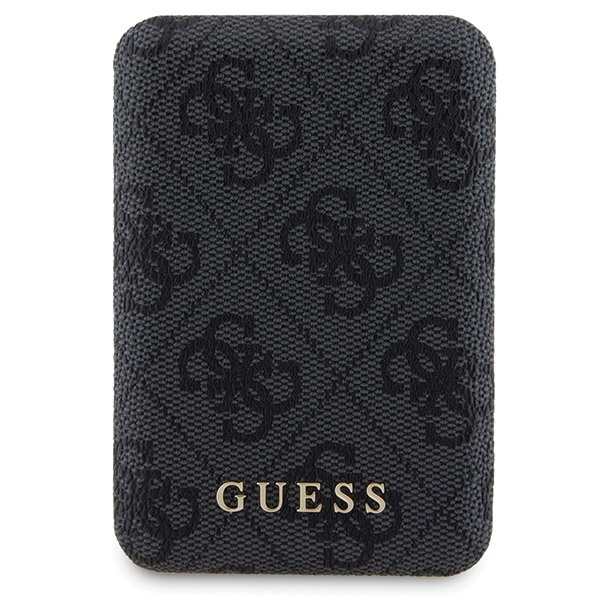 Zestaw Guess GUBPM5N614GEMGK iPhone11 6.1" hardcase + Powerbank 5000mAh MagSafe czarny/black 4G Metal Logo