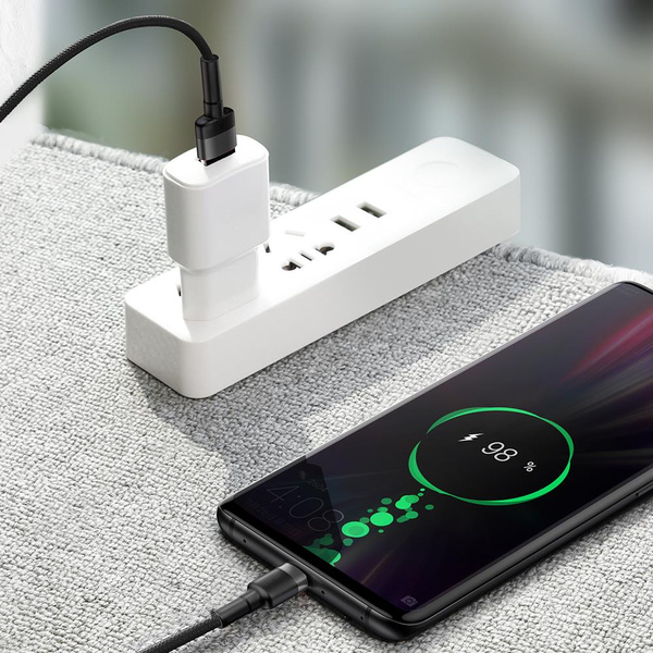Baseus Cafule cable USB Type C SuperCharge 40W Quick Charge 3.0 QC 3.0 1m gray-black (CATKLF-PG1)