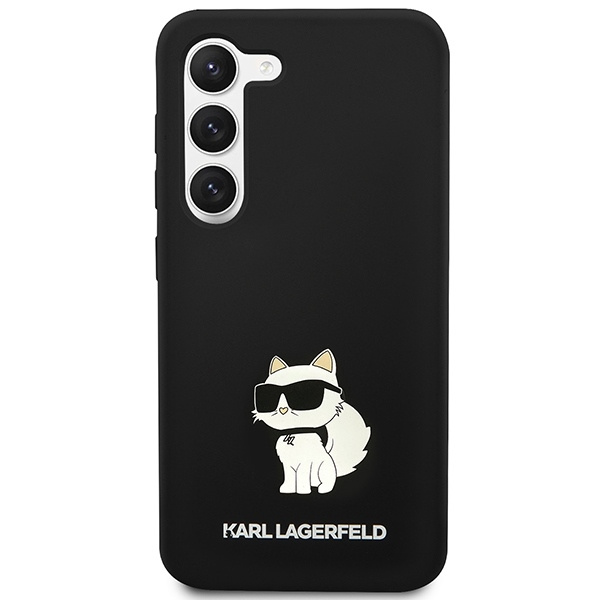 KARL LAGERFELD KLHCS23MSNCHBCK S23+ S916 HARDCASE CZARNY/BLACK SILICONE CHUPETTE