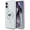 Etui Karl Lagerfeld Button Choupette     Head Printed Logo MagSafe do Samsung Galaxy S25 Edge biały