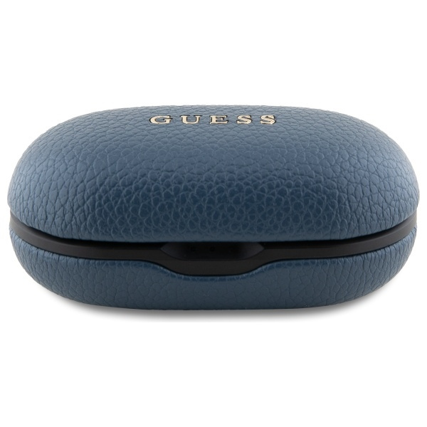 Guess słuchawki Bluetooth GUTWSPGTSPSB   TWS + stacja dokująca niebieski/blue Grained Classic Logo