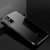 CLEAR COLOR CASE GEL TPU ELECTROPLATING FRAME COVER FOR SAMSUNG GALAXY A72 4G BLACK