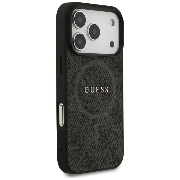 Etui Guess 4G Ring Classic Logo MagSafe  do iPhone 17 Pro czarny