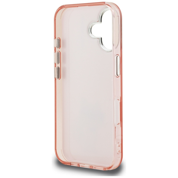 Etui Karl Lagerfeld IML Aquarelle        Choupette & Logo do iPhone 16 różowy