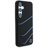 Etui Mercedes Silicone Contrasted Curves  MagSafe do Samsung Galaxy S25 czarny