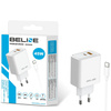 Ładowarka sieciowa Beline 45W            USB-A/USB-C + kabel USB-C/USB-C BLN2CW45C biały