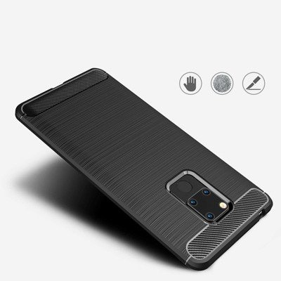 CASE ETUI CARBON LUX NIEBIESKI HUAWEI MATE 20