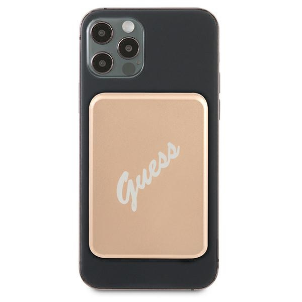 Guess Powerbank indukcyjny 5W GUPBMSVSLG3000mAh złoty/gold MagSafe