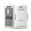 DKNY DKHCP15LPRTHSLE iPhone 15 Pro6.1" beżowy/beige hardcase Leather Mono Stripe & Metal Logo
