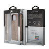 Etui Mercedes Wood Line Walnut na iPhone 11 Pro Max - brązowe
