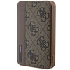 Guess Powerbank 15W GUPB5LP4GEGW5000mAh brązowy/brown 4G Leather Metal Logo