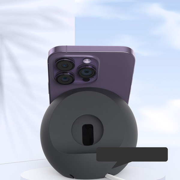 MAGSAFE WIRELESS CHARGER HOLDER FOR IPHONE AND APPLE WATCH CHARGER PHONE STAND CHOETECH WHITE PINK