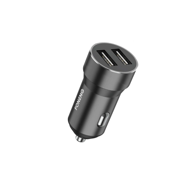 FONENG ładowarka samochodowa C08 2.4A 12W 2xUSB Czarny