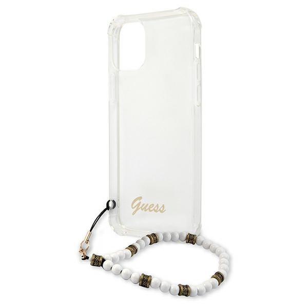 Guess GUHCP12LKPSWH iPhone 12 Pro Max6,7" Transparent hardcase White Pearl