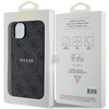 Guess GUHMP14SG4GFRK iPhone 14 / 15 / 13 6.1" czarny/black hardcase 4G Collection Leather Metal Logo MagSafe