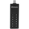 Dysk zewnętrzny Verbatim Keypad Secure   USB-C 3.2 Gen 1 128GB czarny 49432