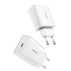 BASEUS SPEED MINI QUICK CHARGER, USB-C, PD, 3A, 20W (WHITE)
